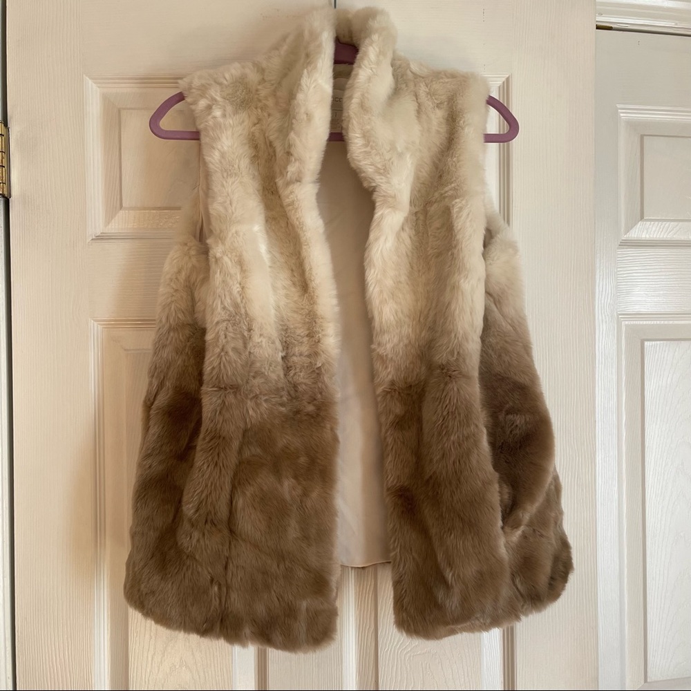 Chicos ombré fur vest